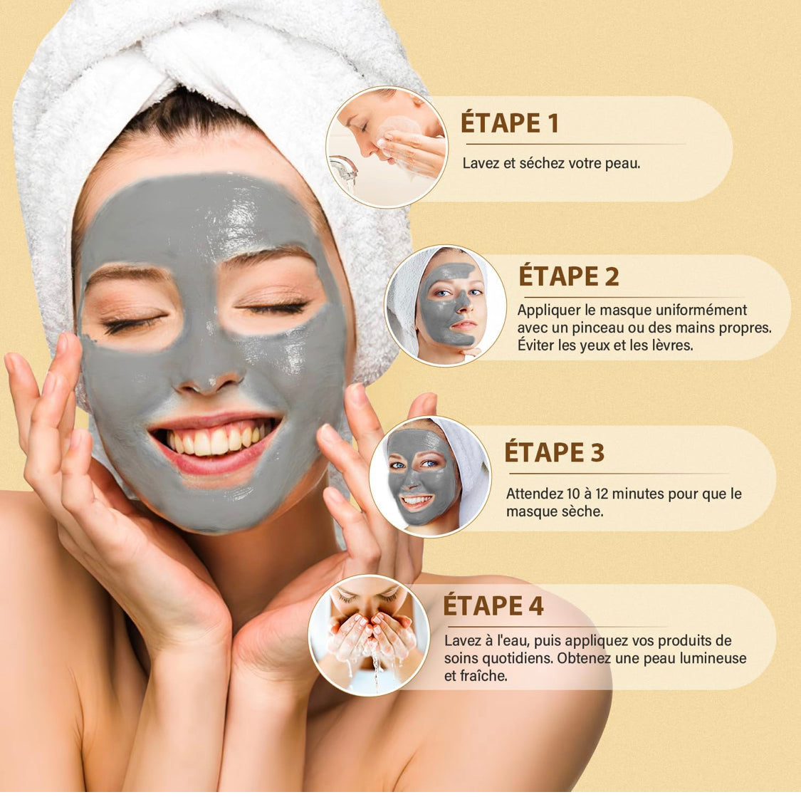 Masques Visage Premium 3in1