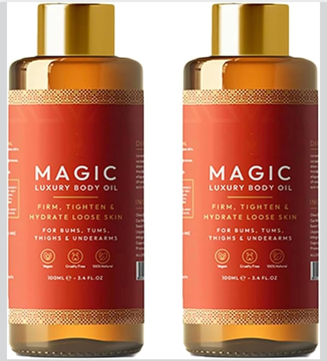 Magic Body Oil - 100 ml, repulpe, raffermit, raffermit et hydrate la peau
