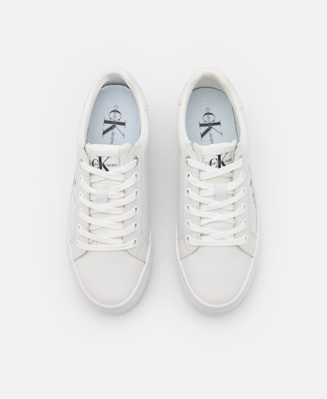 Calvin Klein Jeans vulc flatform basket basse- bright white