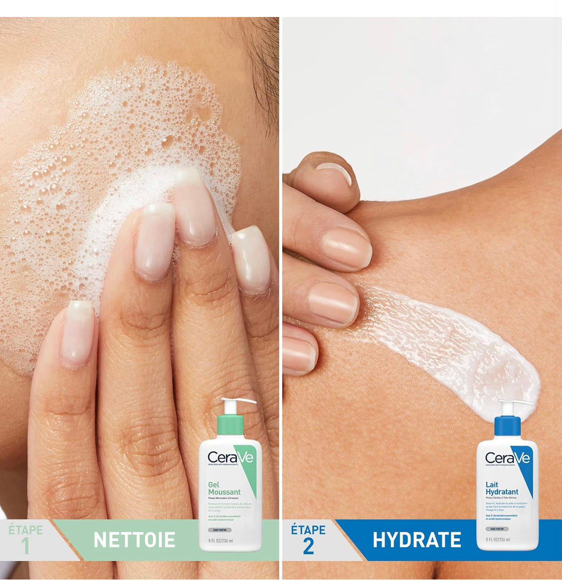 CeraVe - Routine Hydratante, Gel Moussant