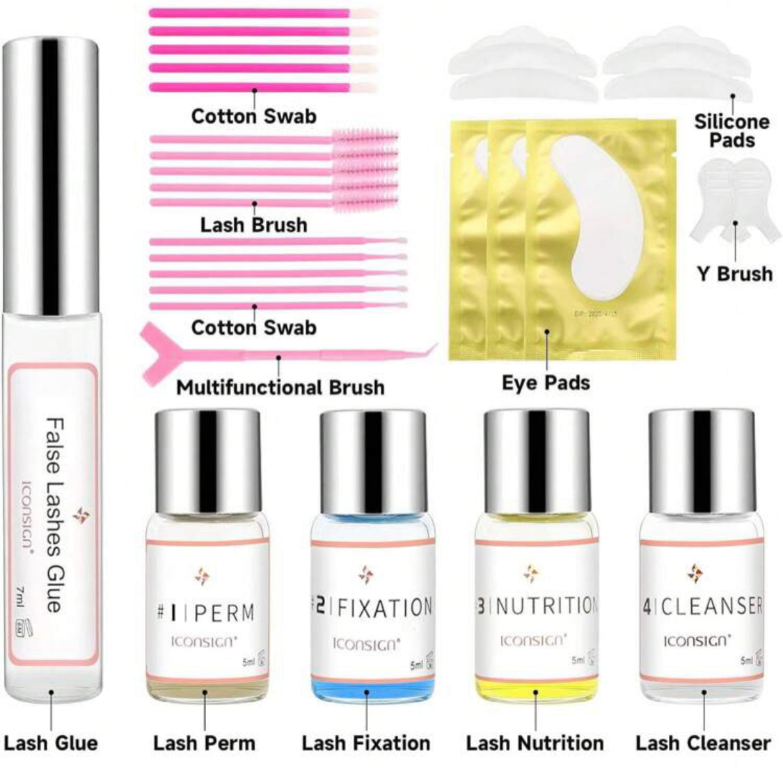 Kit de permanente de cils / sourcils