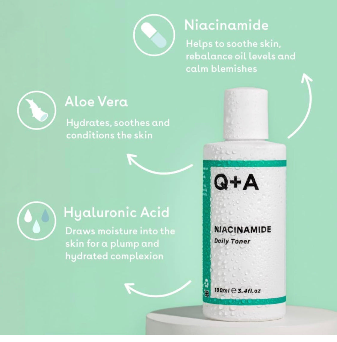 Q+A Niacinamide daily toner