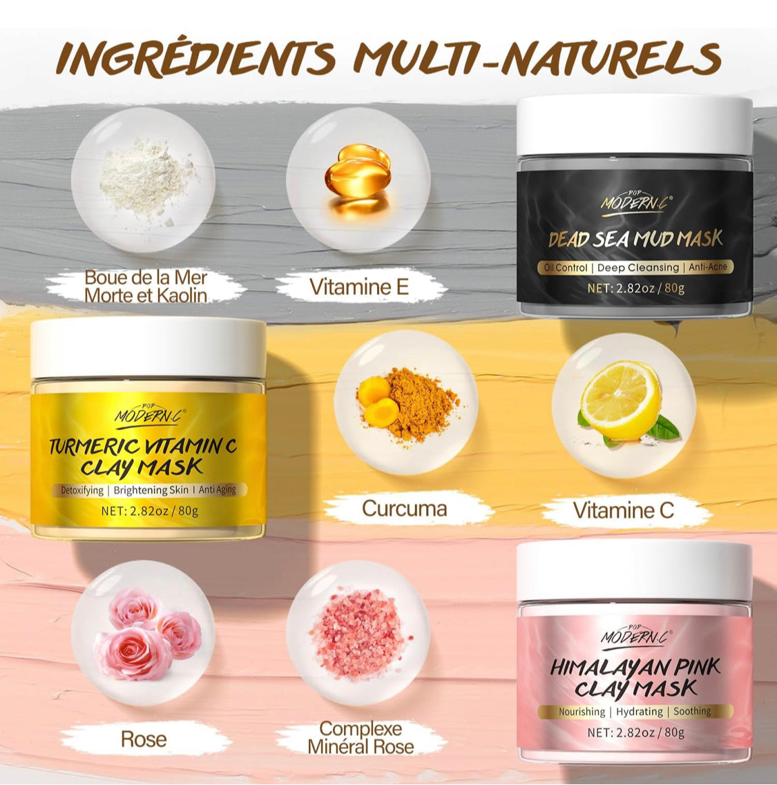 Masques Visage Premium 3in1