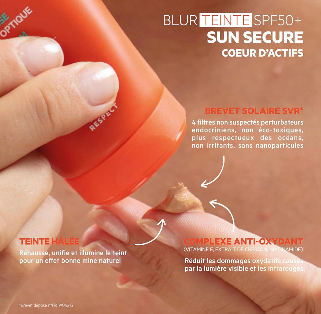 Svr Blur Teinté. Visage Sun secure, Primer Maquillage