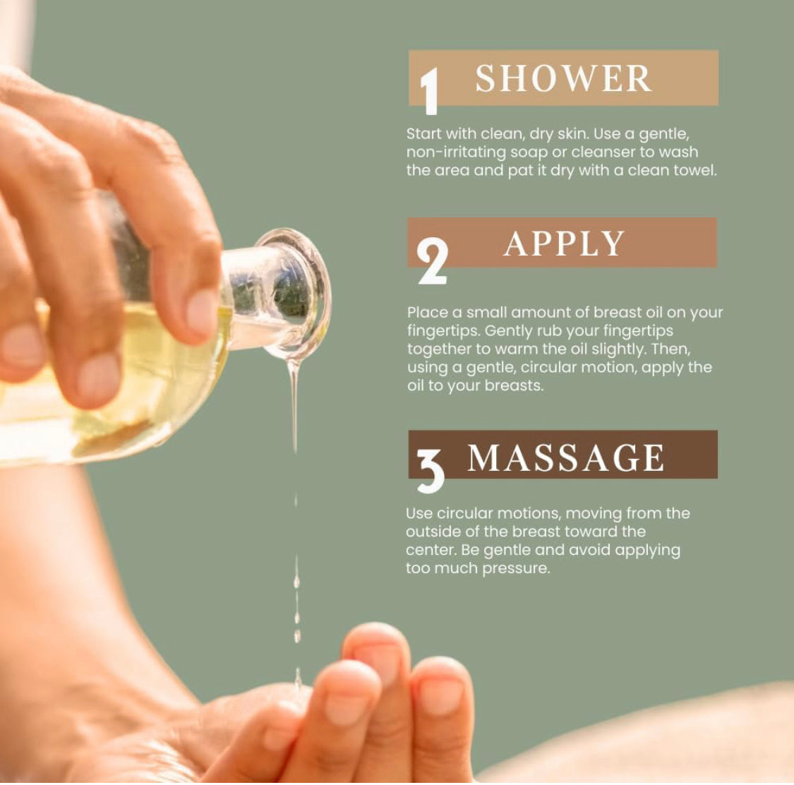 Huile Fermeté Seins & Décolleté | Huile de Massage 100% Pure avec Amande, Fenugrec, Rose Musquée et Huiles Essentielles |