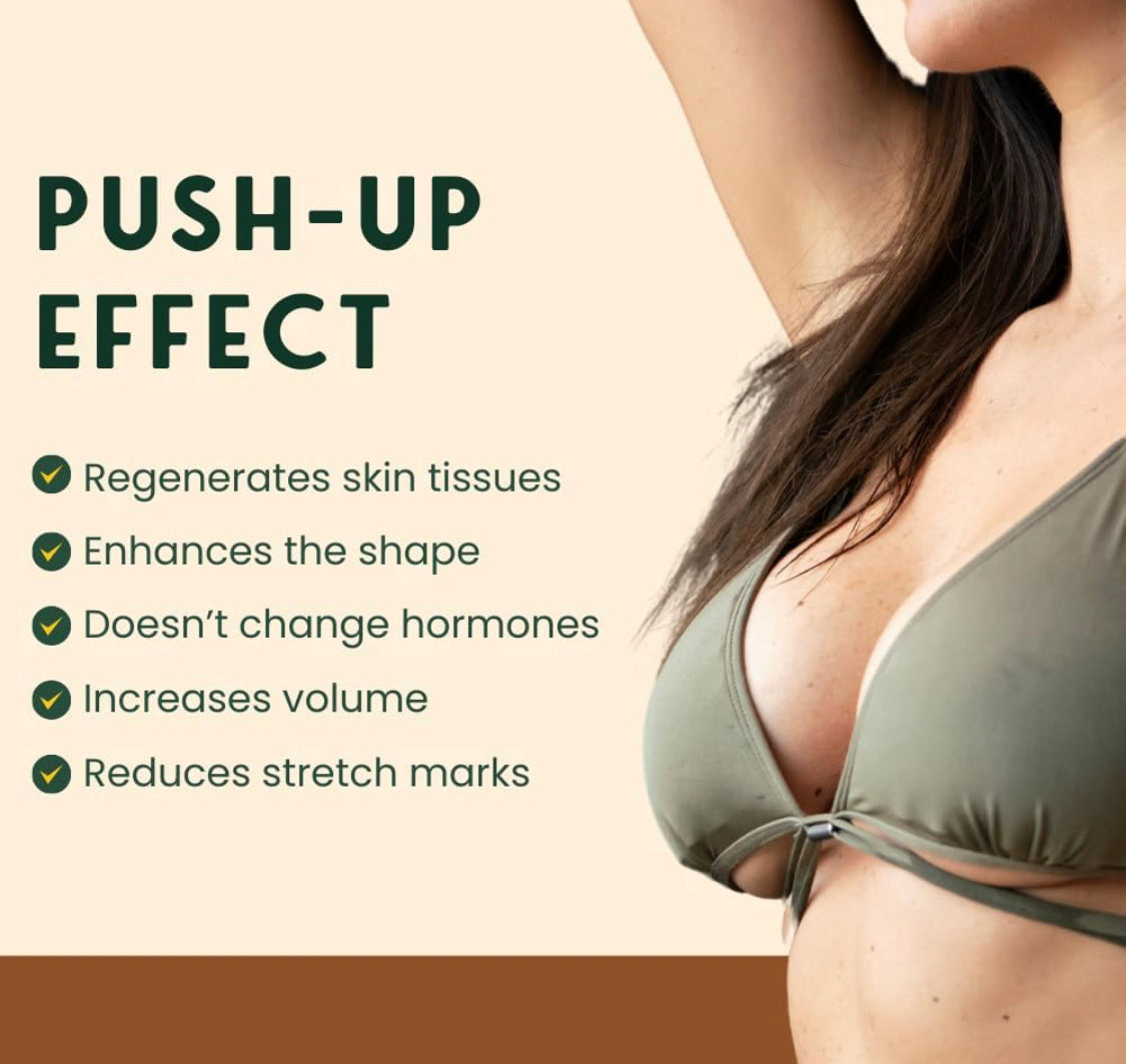 Huile Fermeté Seins & Décolleté | Huile de Massage 100% Pure avec Amande, Fenugrec, Rose Musquée et Huiles Essentielles |
