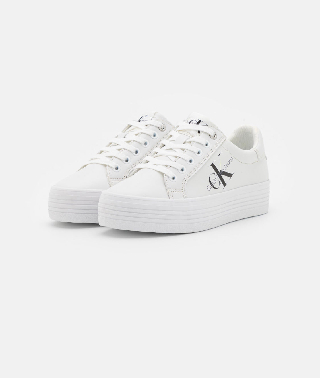 Calvin Klein Jeans vulc flatform basket basse- bright white