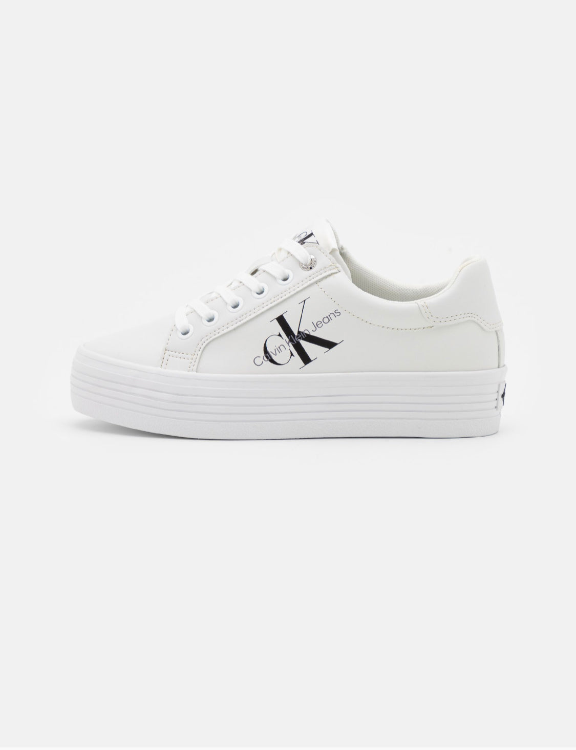 Calvin Klein Jeans vulc flatform basket basse- bright white