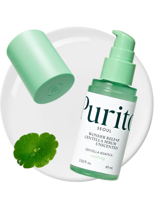 PURITO Centella Unscented Serum, Korean Centella, for All Skin Types