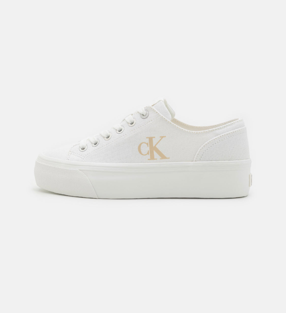 Calvin Klein Jeans- FLATFORM basket basse- bright white